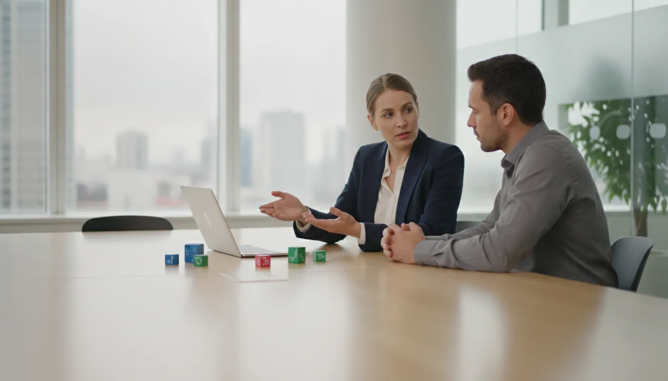 Security leader and employee discussing contextual security behavior