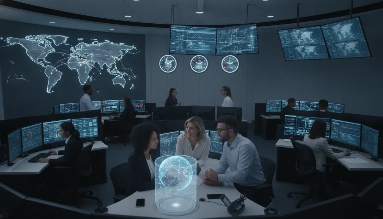 Global enterprise security and HR operations center