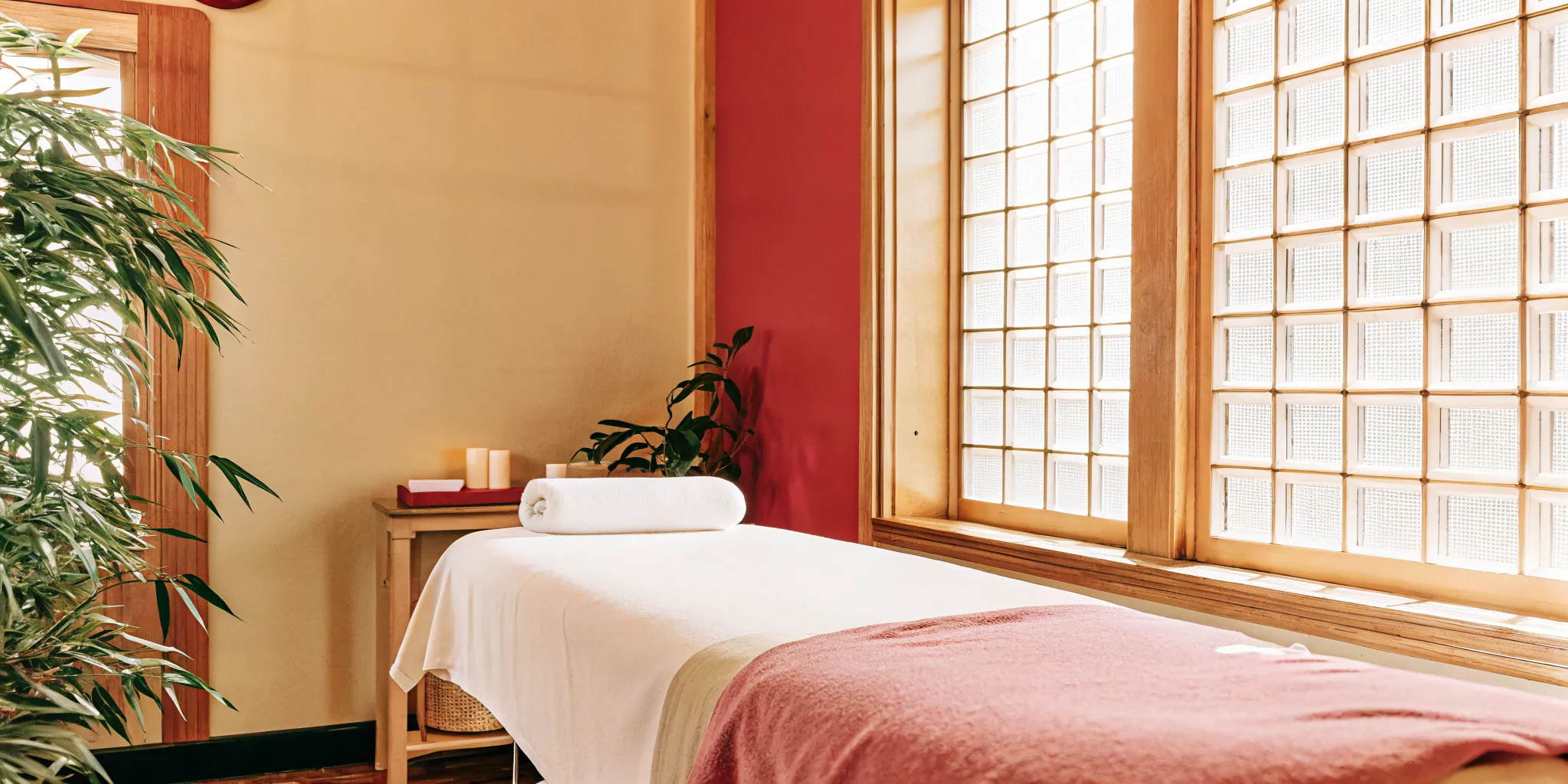 Deep tissue massage room at NOLA Bliss Massage in New Orleans