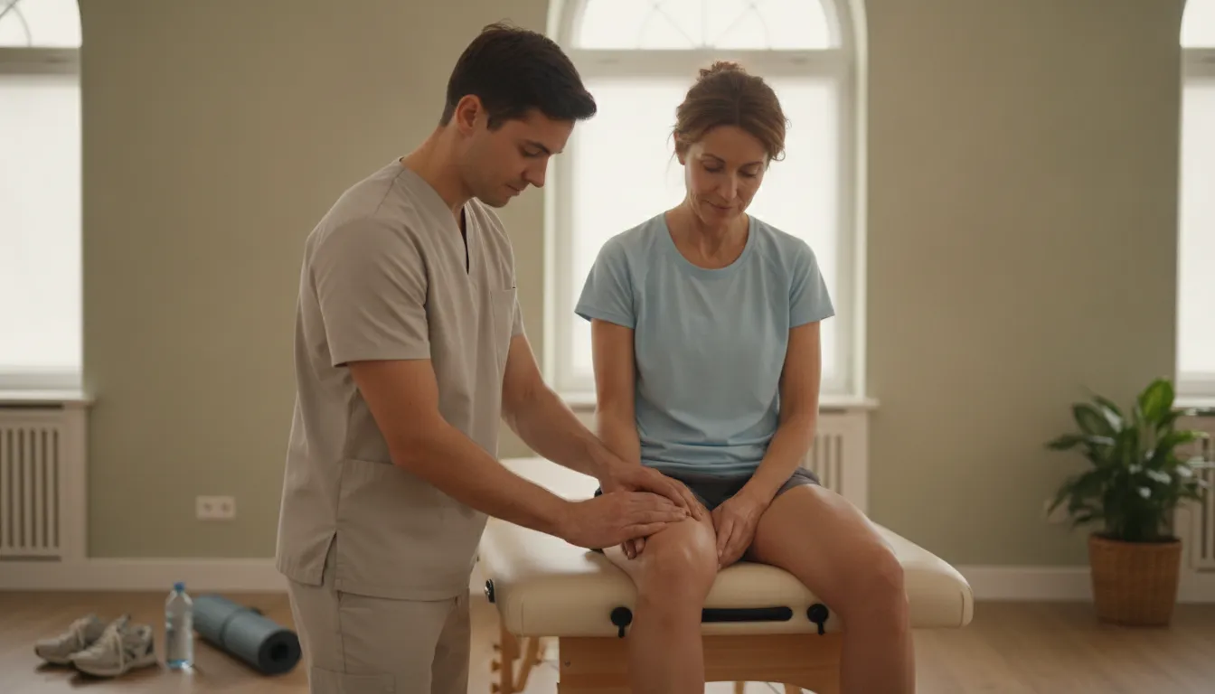 Therapeutic massage supporting post-workout recovery