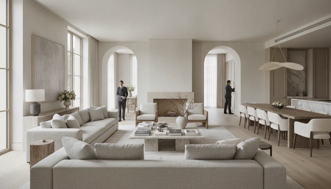 Live-in vs live-out household staff working in a private residence