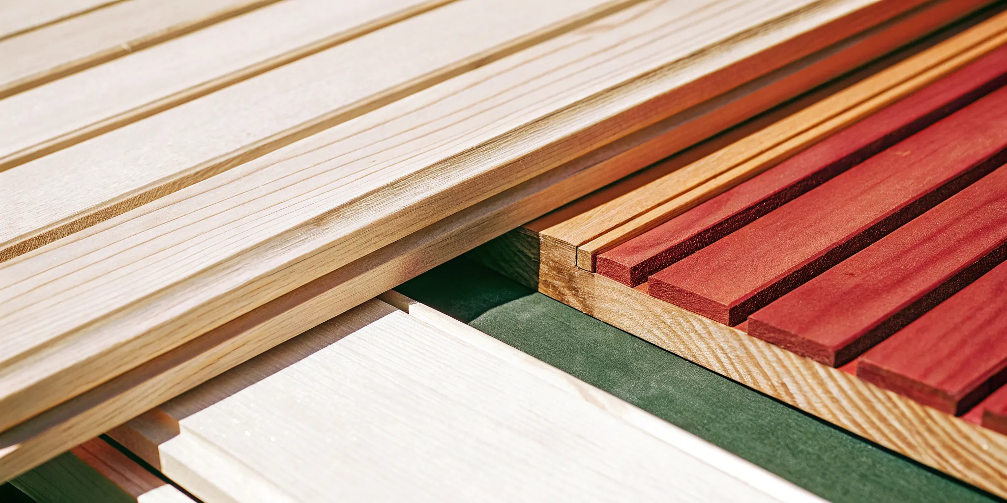 Close-up of premium interlocking Thermo-Spruce barrel sauna staves with precise tongue-and-groove milling, demonstrating the precise tight joints required for a barrel sauna.