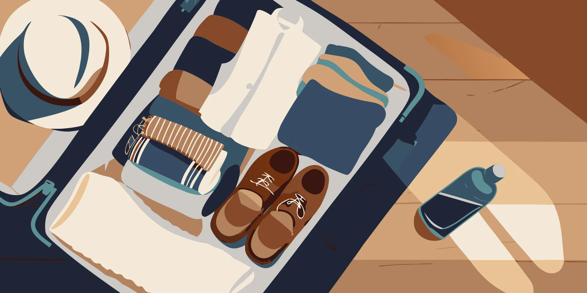 Day bag essentials from a Machu Picchu packing list for seniors