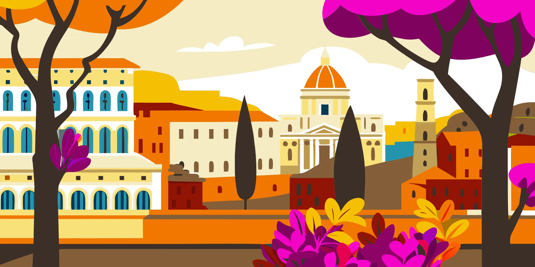 Rome in spring during the best time to visit Italy from Canada
