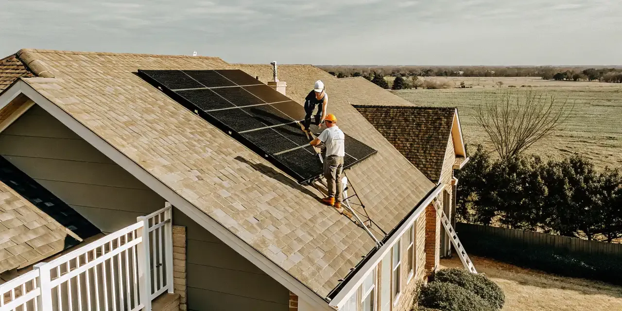 Texas home prepared to replace roof with solar panels installed