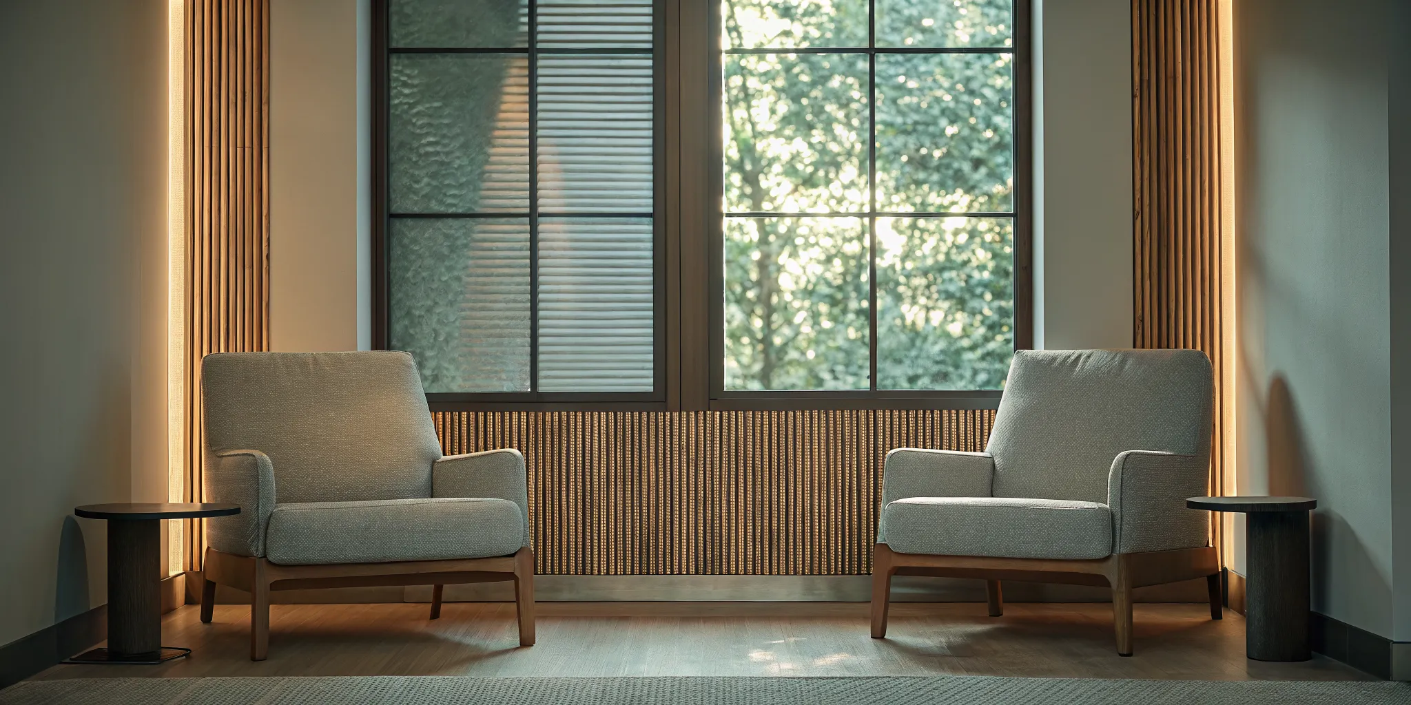 Calm private setting that supports trauma informed addiction treatment