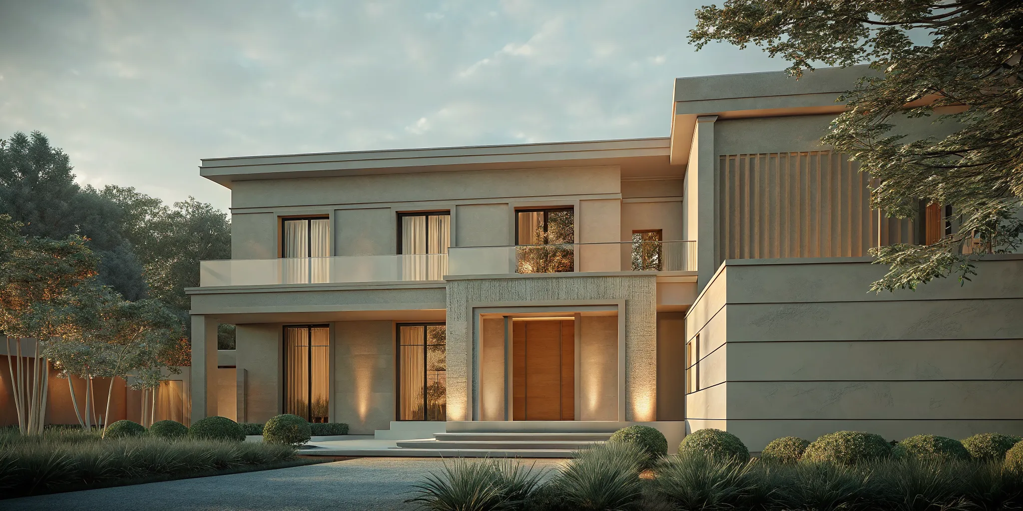 Beverly Hills private residence exterior with landscaped garden and discreet entrance suitable for confidential detox