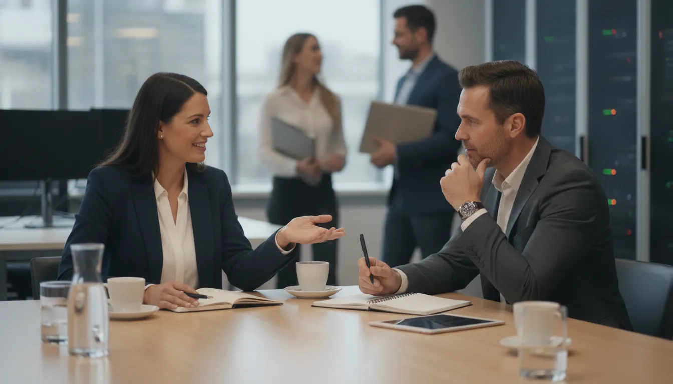 MSP owner interviewing an account manager candidate