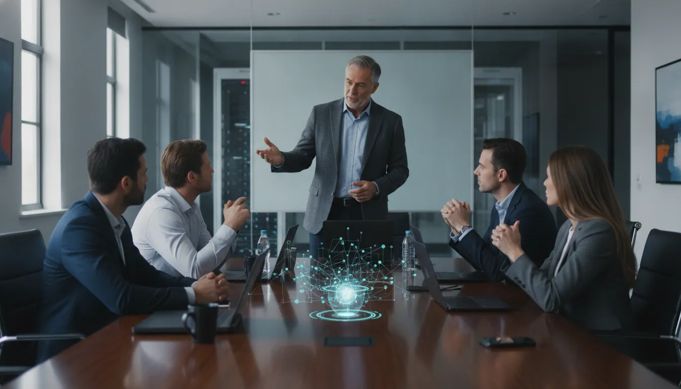 Technology services team collaborating with an operator-led staffing partner