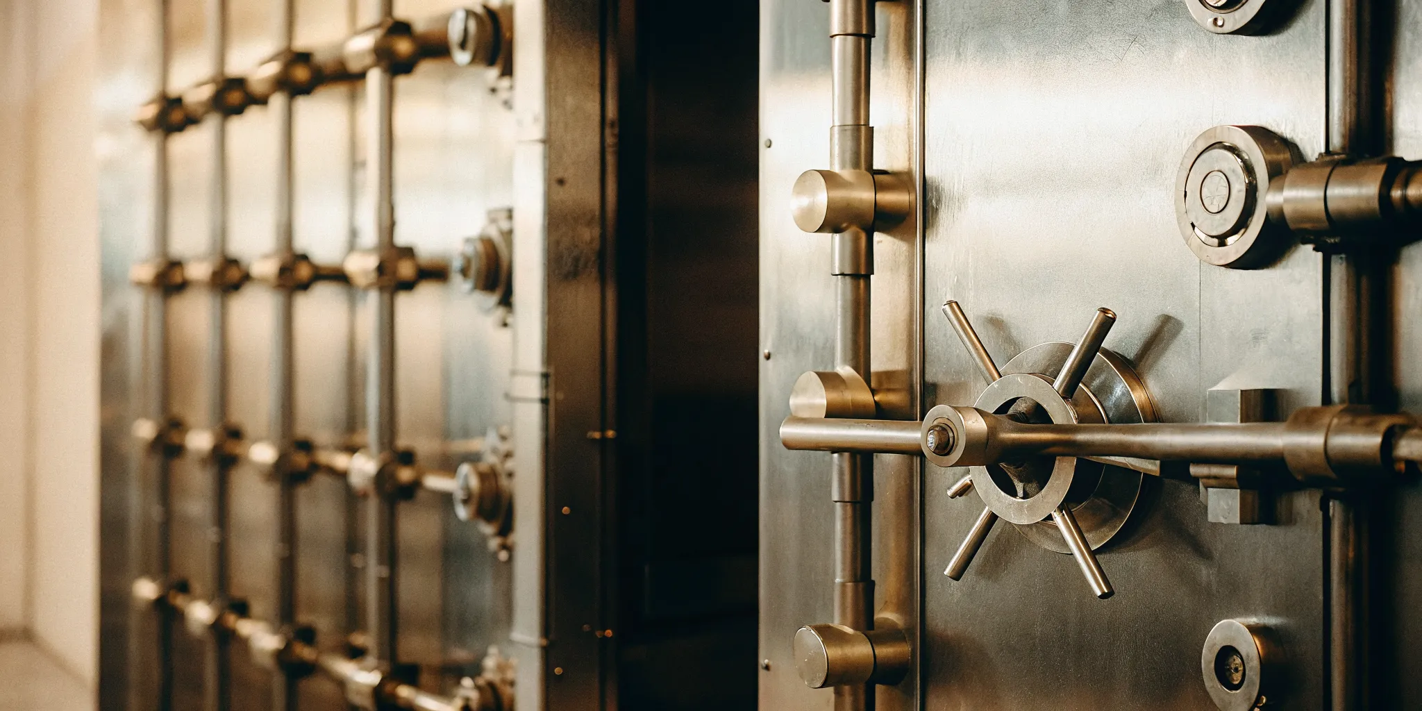 Bank vault security door representing fund protection for 1031 exchange investors