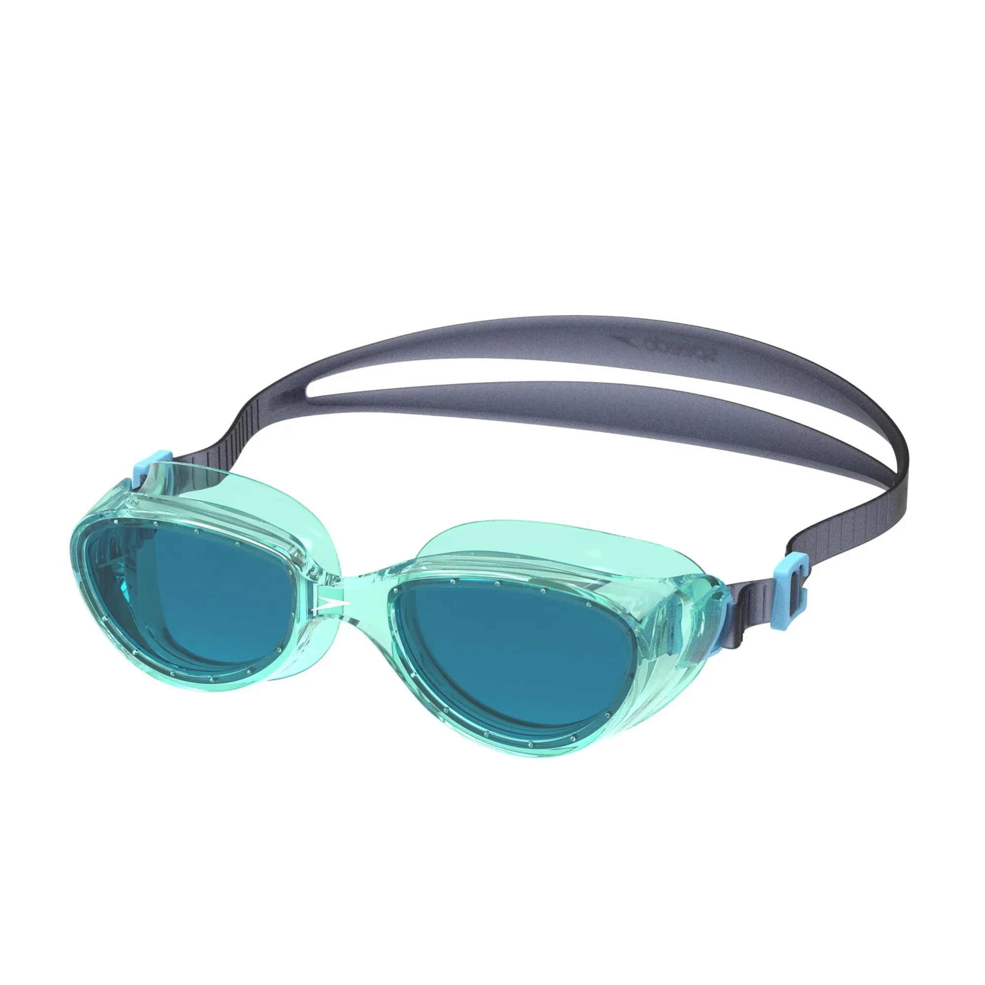 Speedo Futura Hydrospex swim goggles with anti-fog lenses ready for pool practice