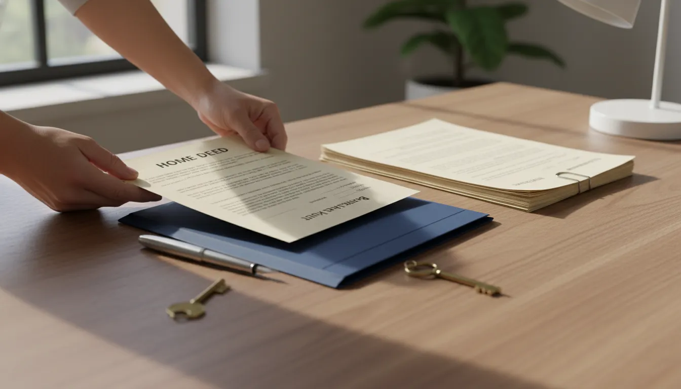 California living trust funding checklist with deed and account records