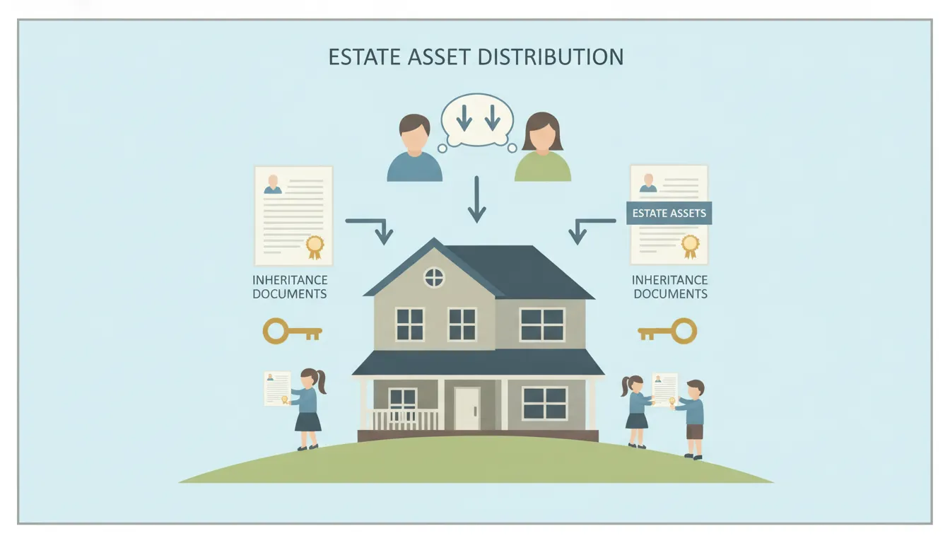 California estate asset distribution between parents and children