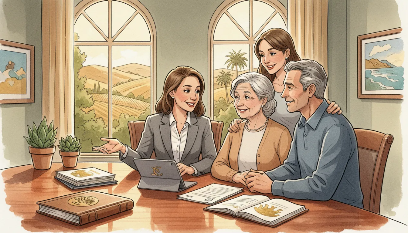 California family discussing power of attorney safeguards with an estate planning attorney