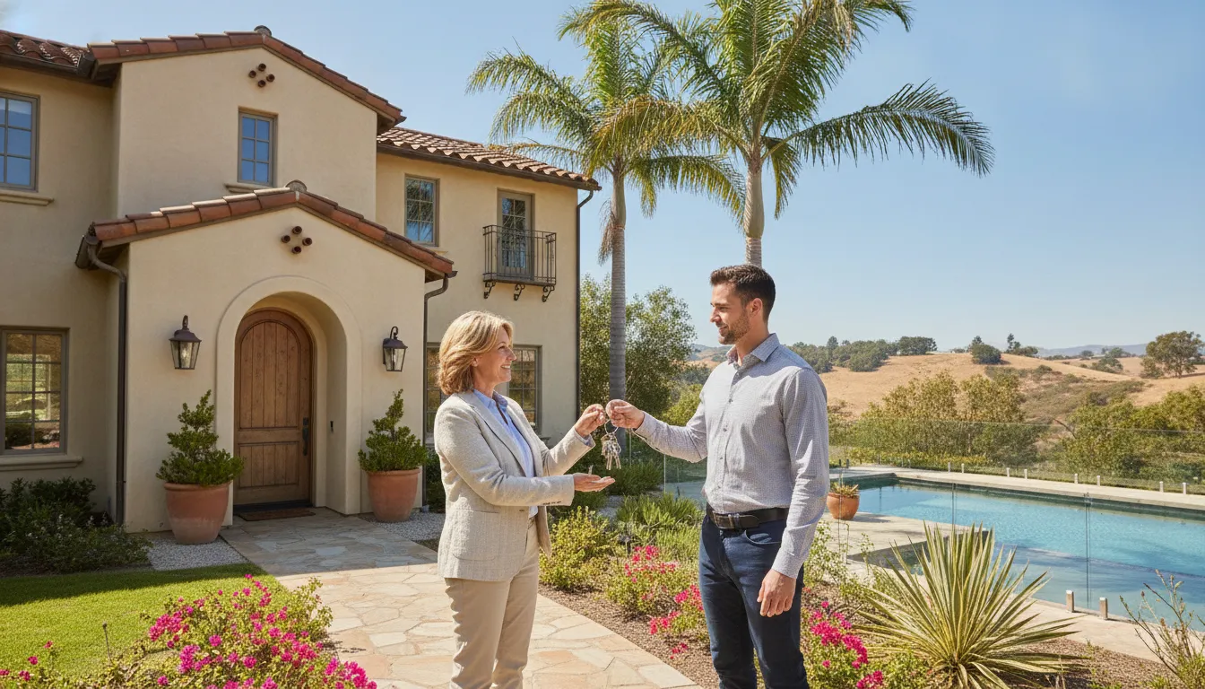 Successor receiving keys for a California rental property