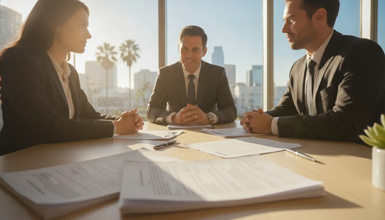 California family reviewing a trust amendment or restatement with an estate planning attorney