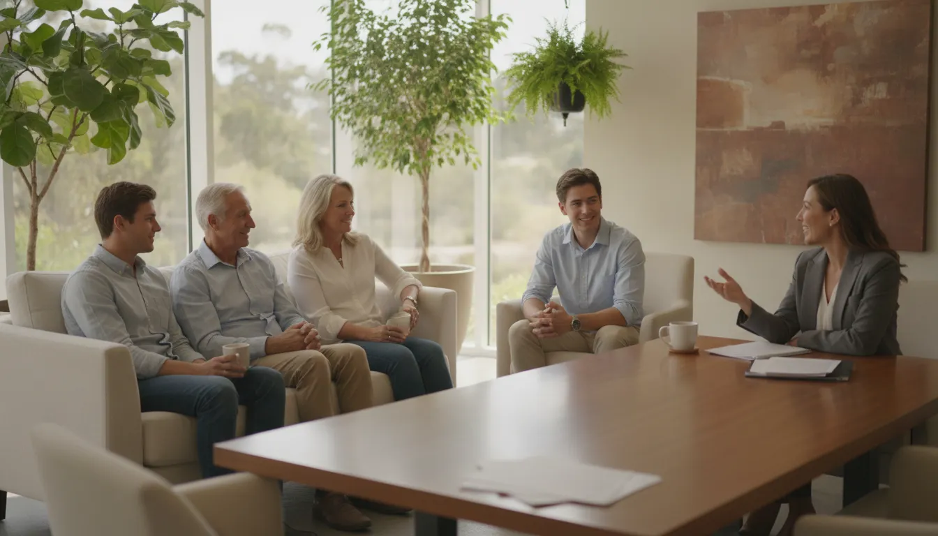 California family reviewing retirement account beneficiary options with an estate planning attorney