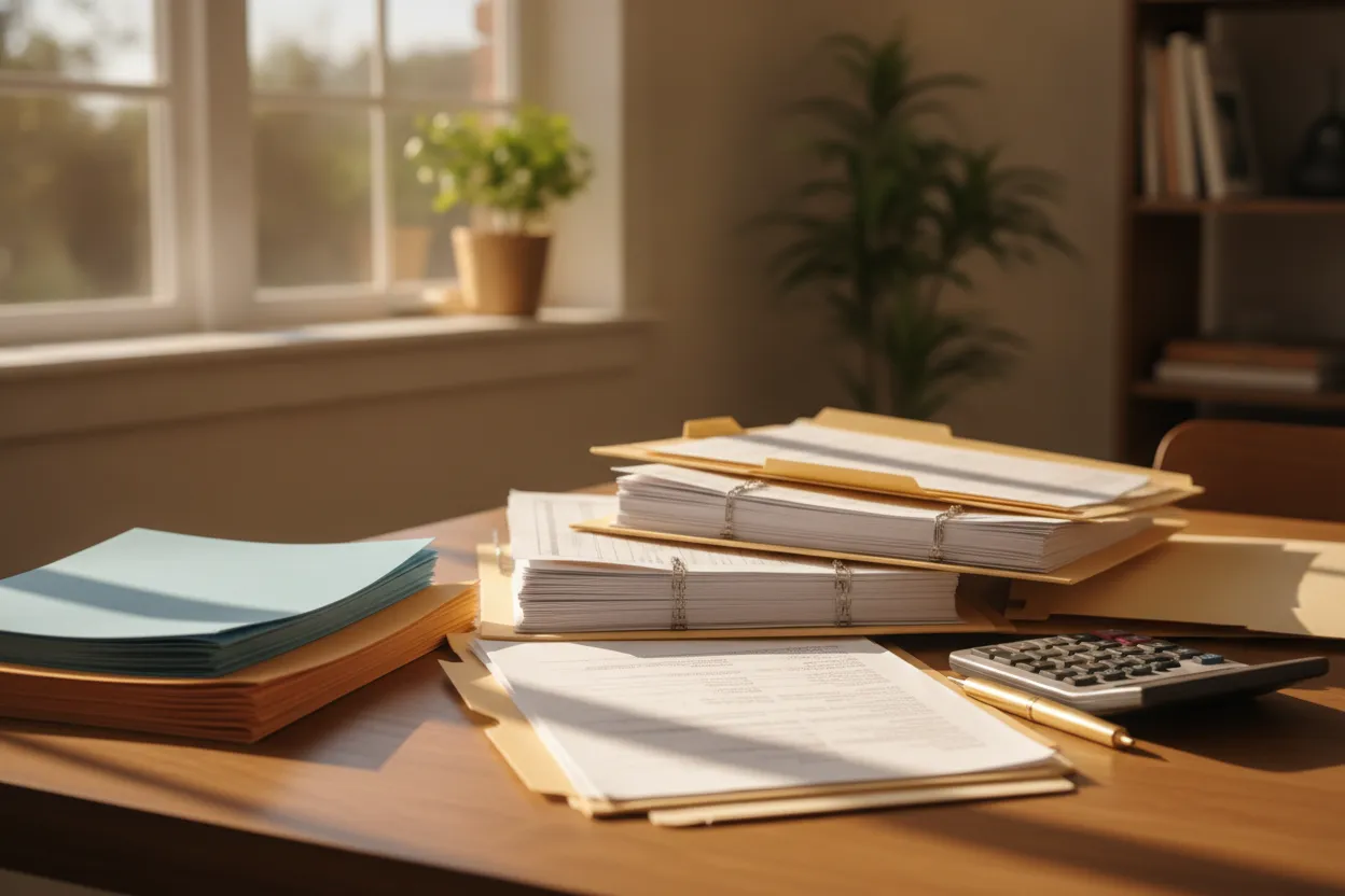 Separate estate and trust records organized for California administration