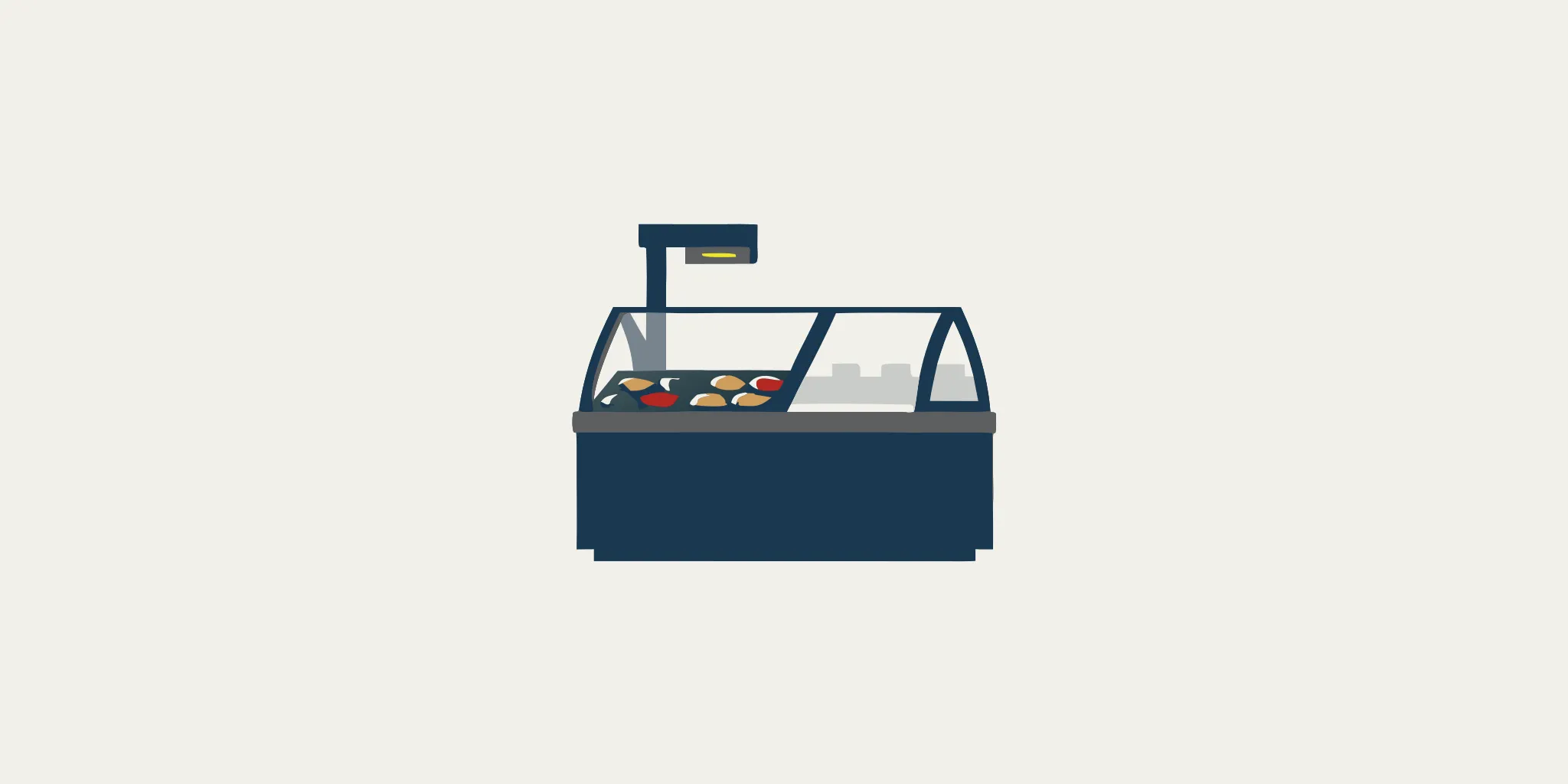 NTEP certified scale used at a commercial food counter