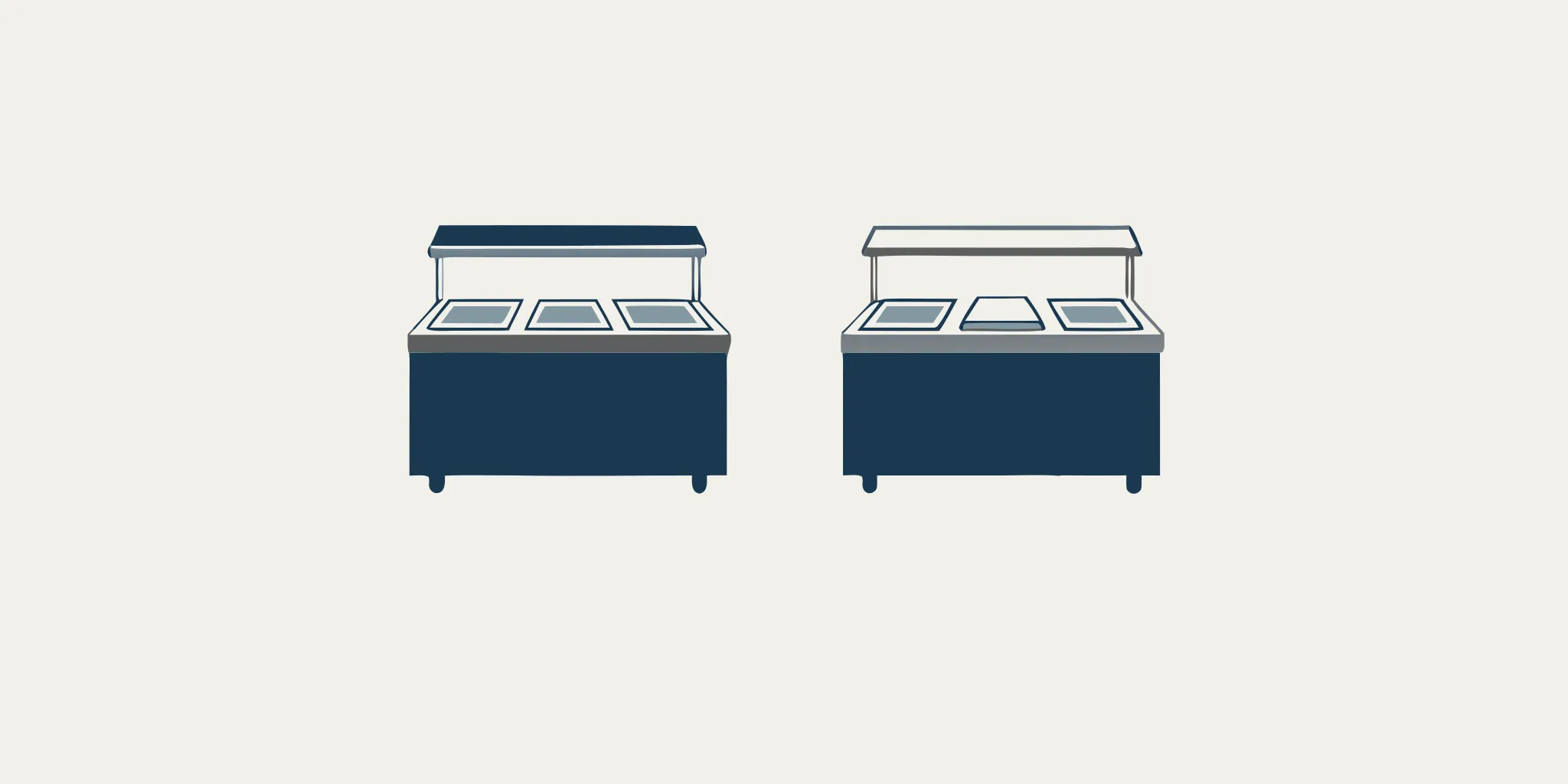 Restaurant staff training with standardized restaurant chain scales