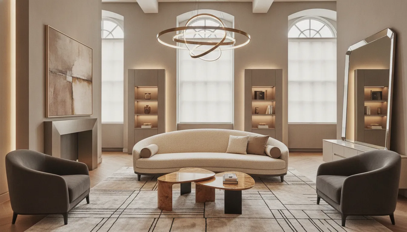 Modern European showroom vignette for King of Prussia furniture stores