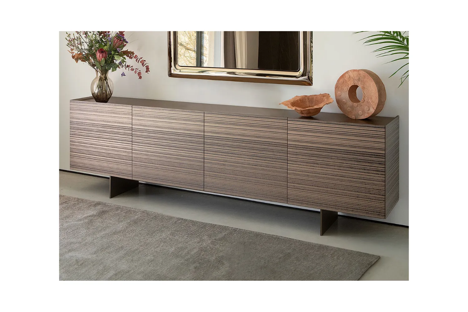 Modern office credenza finish inspiration with the Strepia sideboard from EuroHome