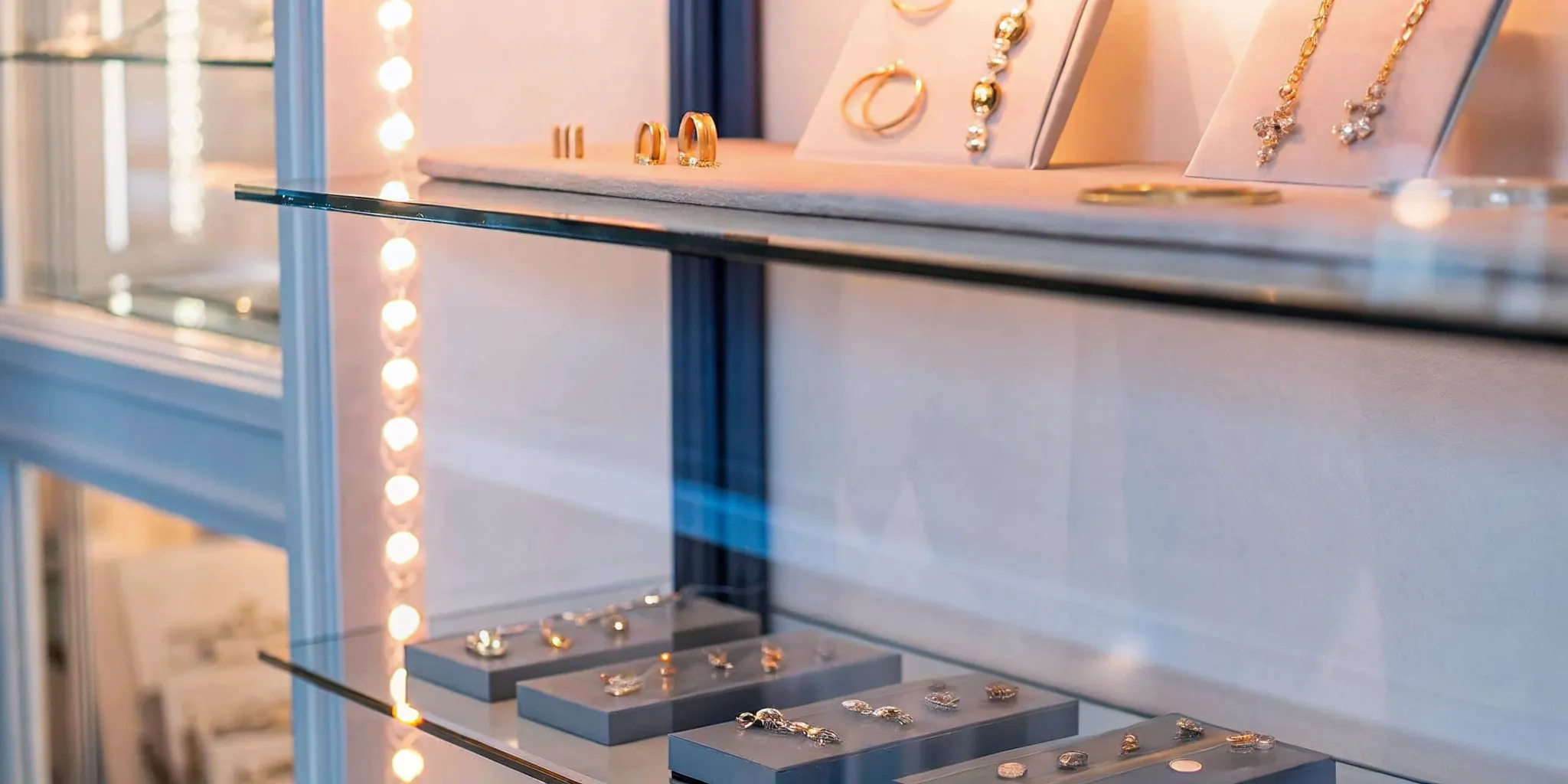 Curated artisan designer jewelry display at Element 79 boutique in Cherry Creek North