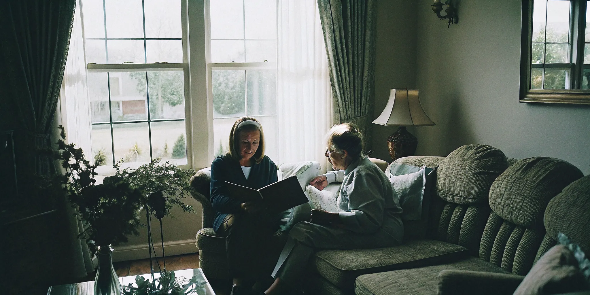 Family reviewing a personalized home care Aurora plan
