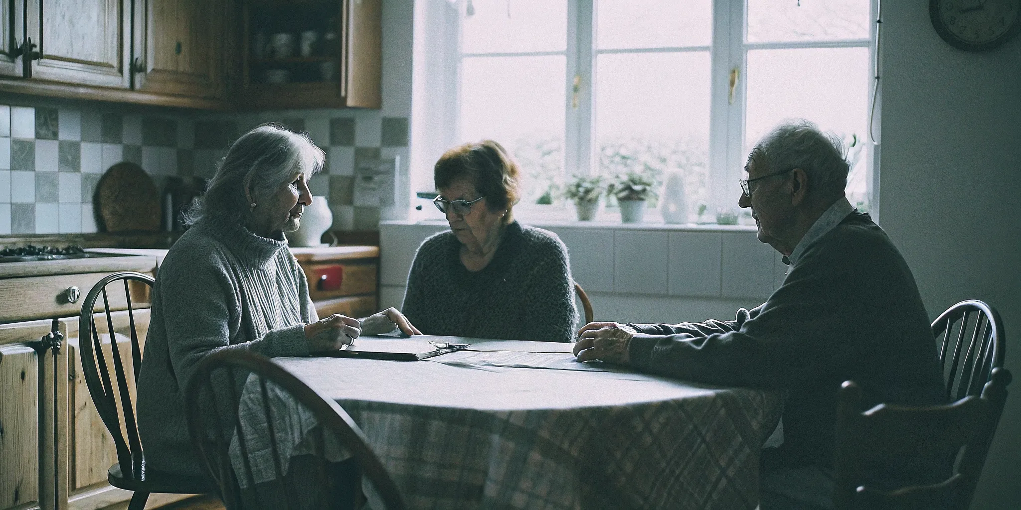 Aurora family discussing a personalized home care plan