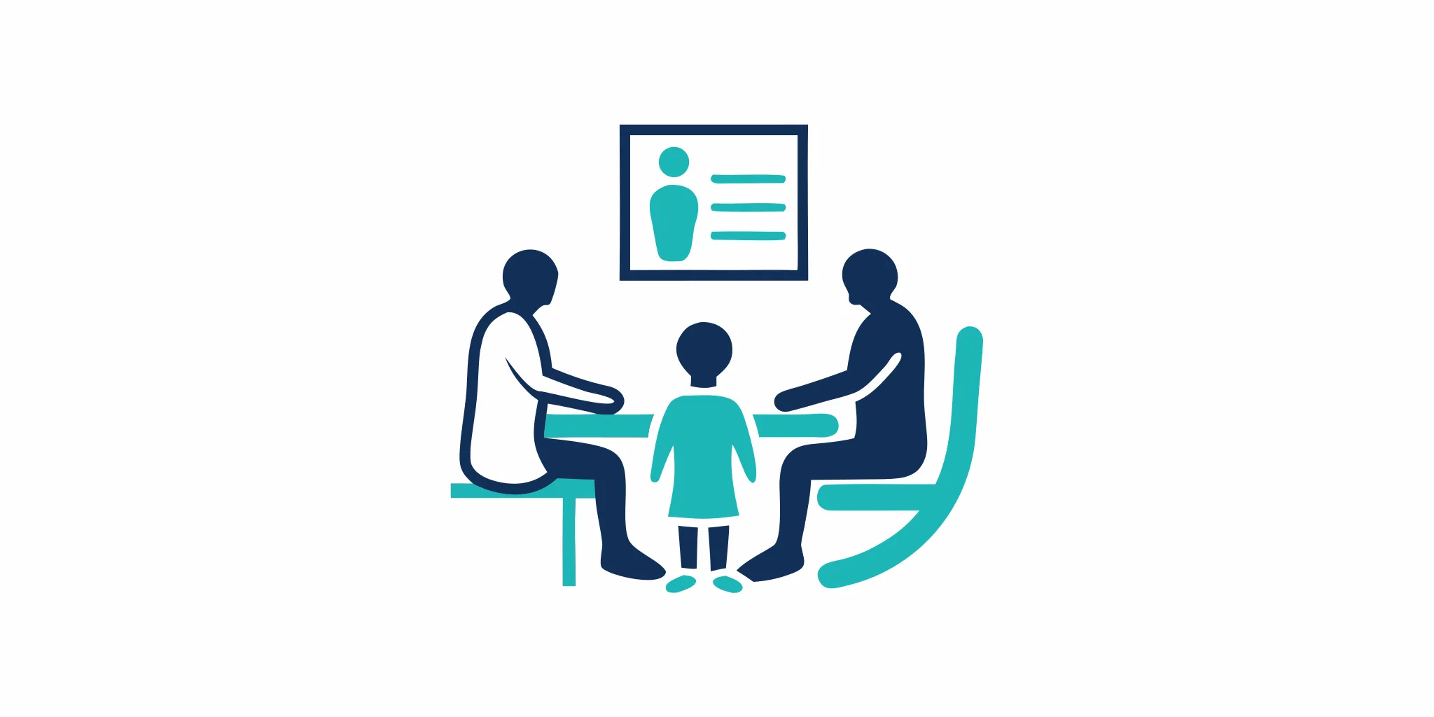 Parent and child discussing child foot pain with a pediatric podiatrist