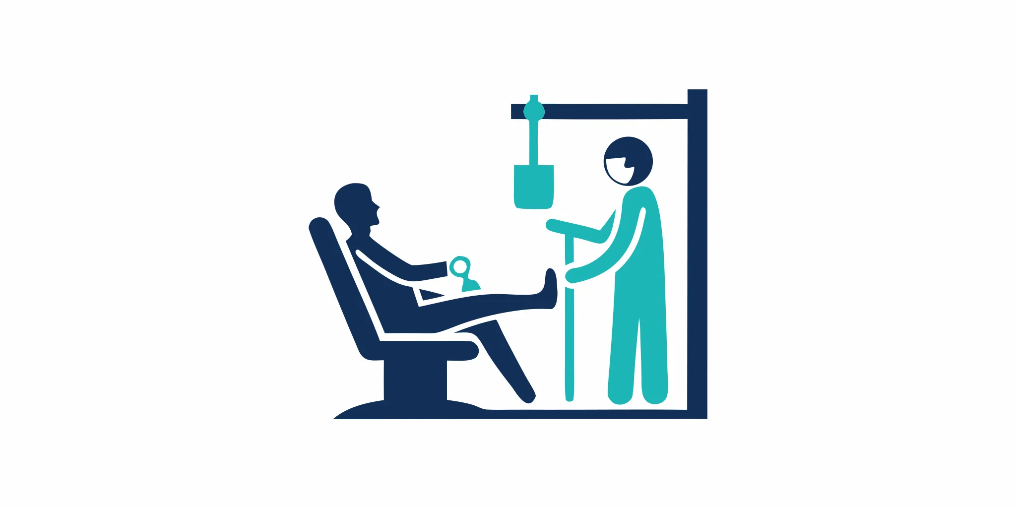 Podiatrist examining a patient's foot for custom orthotic fitting