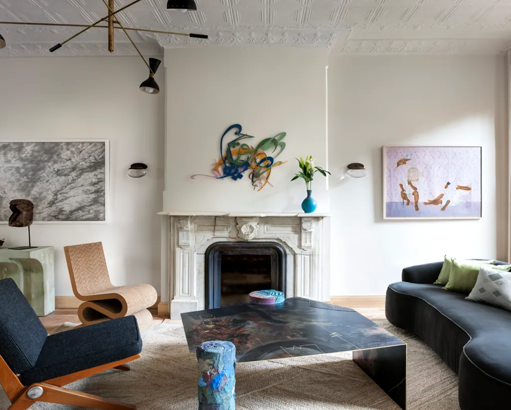 Brooklyn interior setting for a private art collection