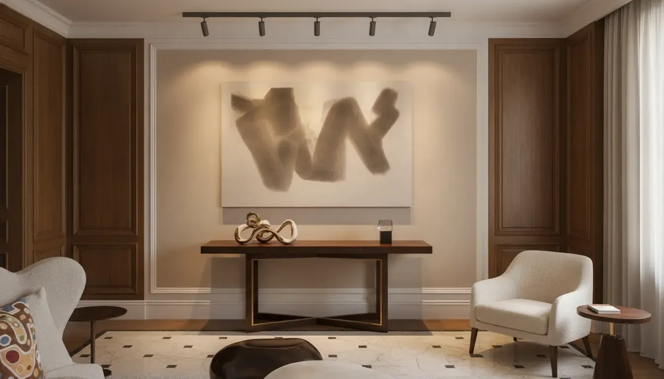 Conservation-minded lighting in interior design for contemporary art collectors