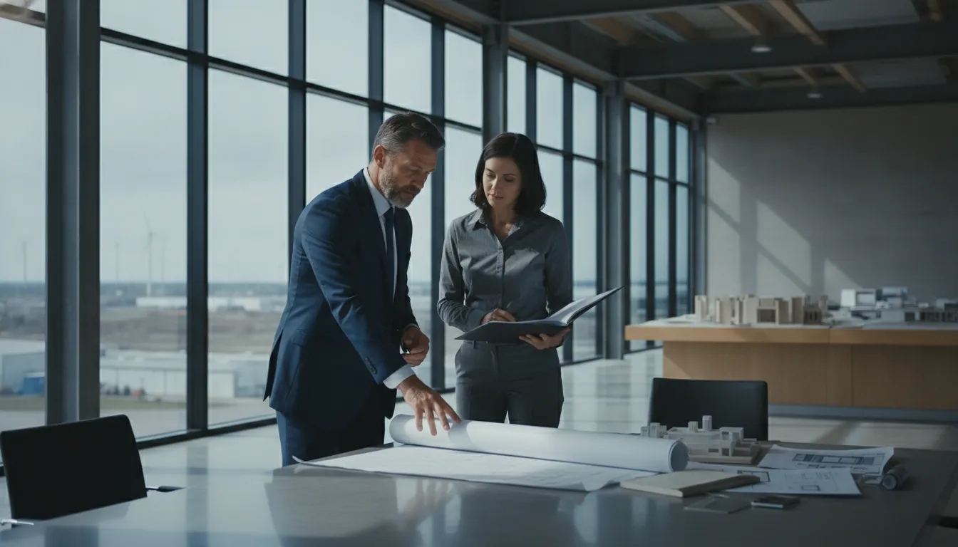 Commercial property owner reviewing an assessment with a tax advisor