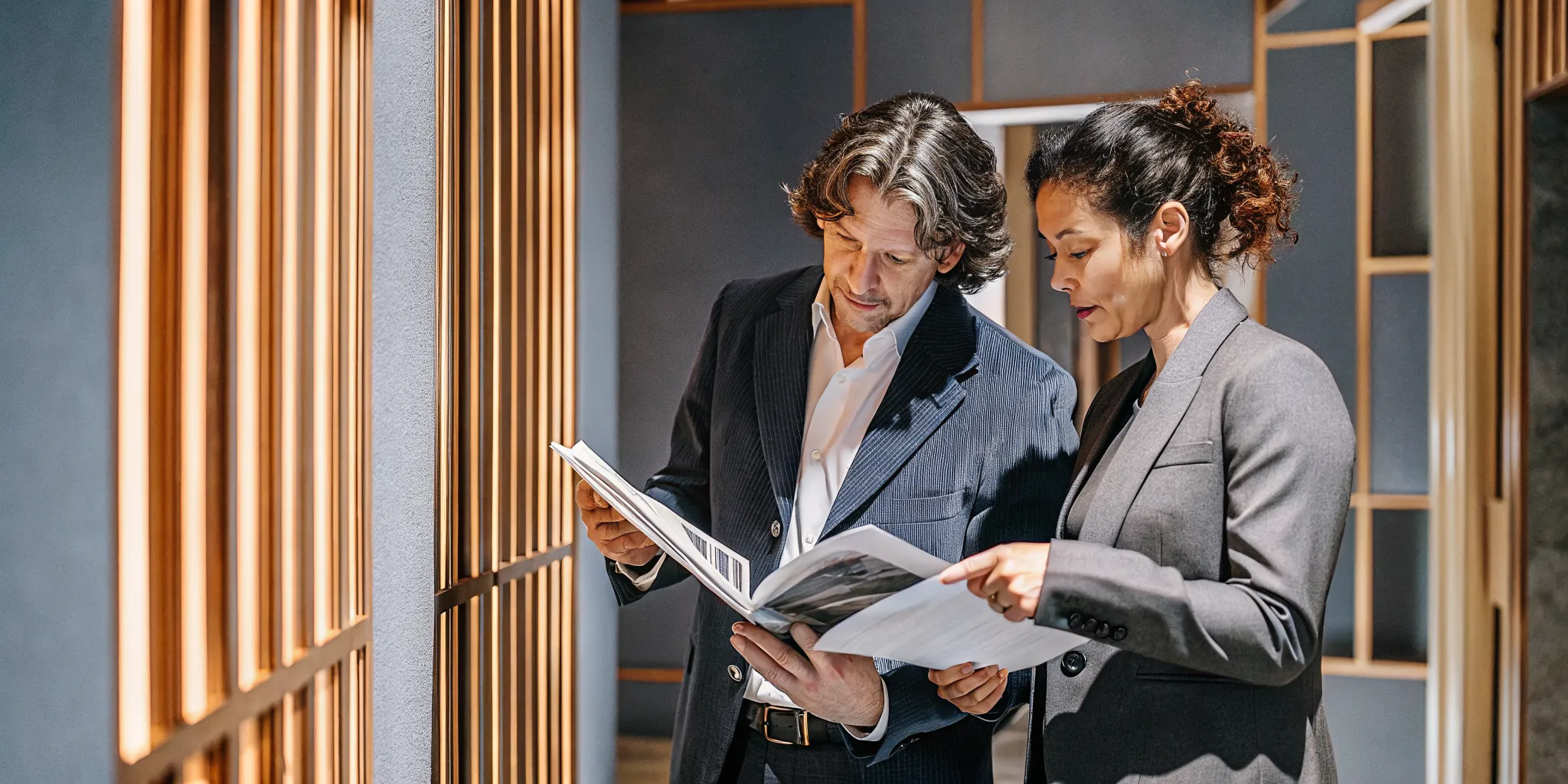 Commercial property tax advisors reviewing an industrial facility valuation