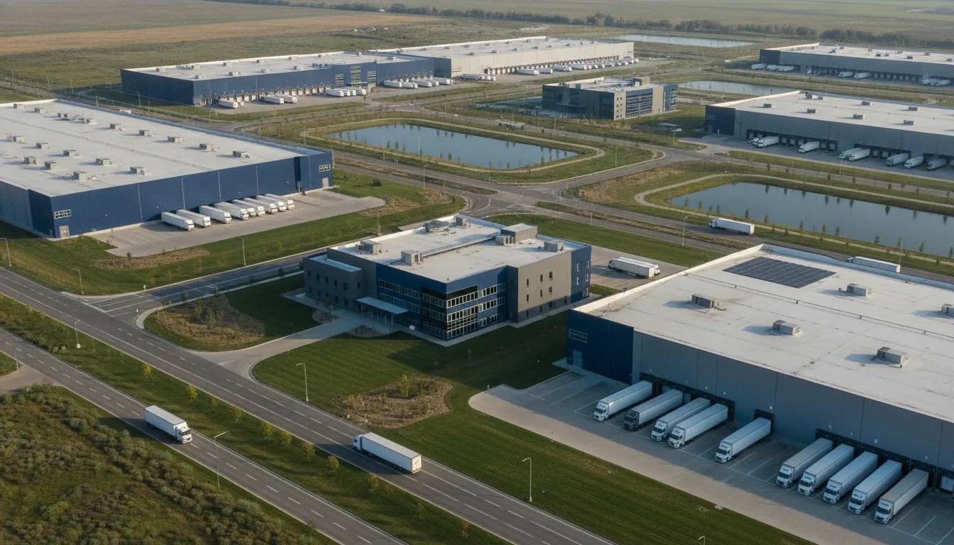 Large multi-state commercial and industrial manufacturing facility campus