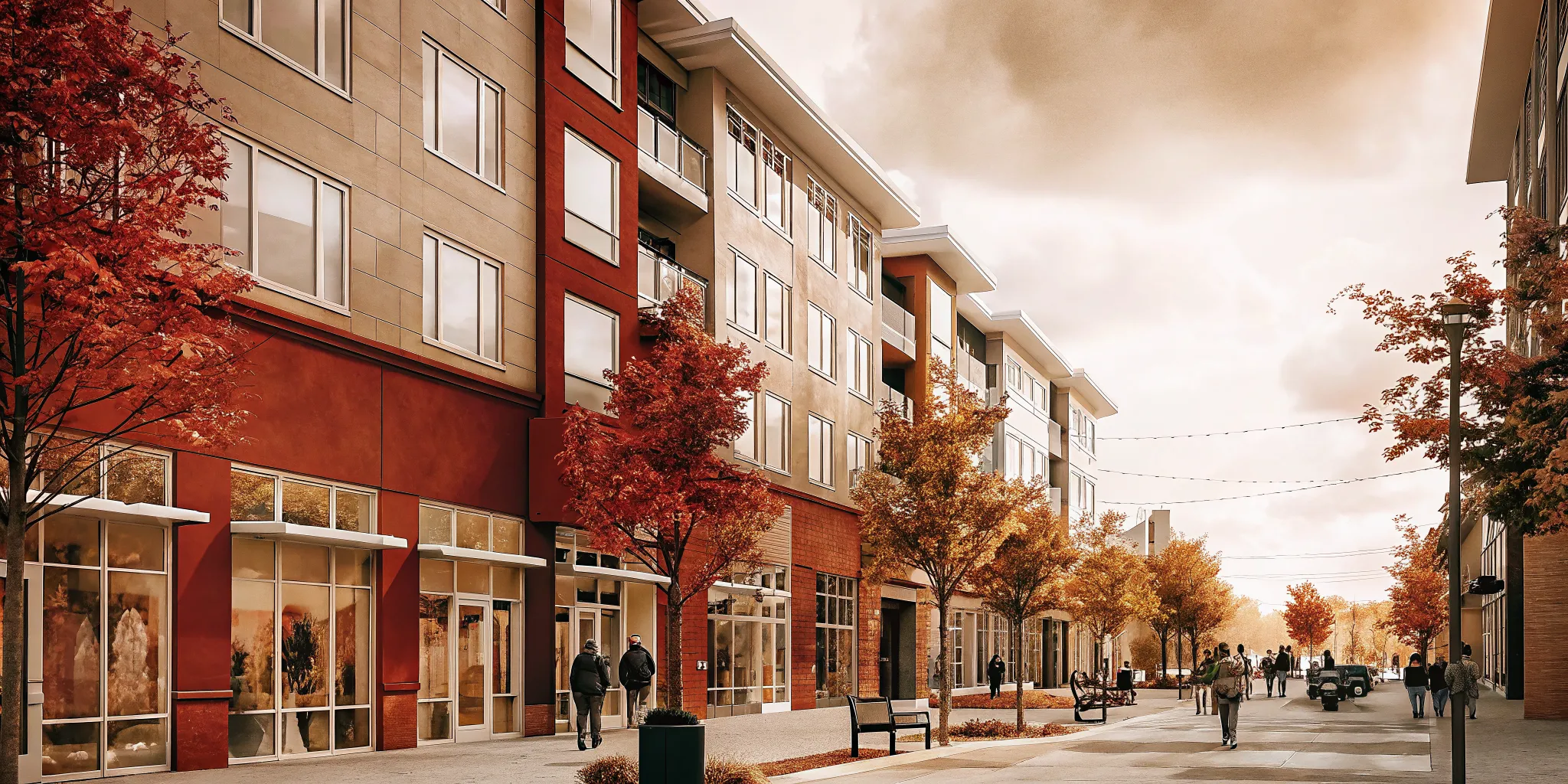 Mixed-use commercial leasing strategy for university-area retail and apartments