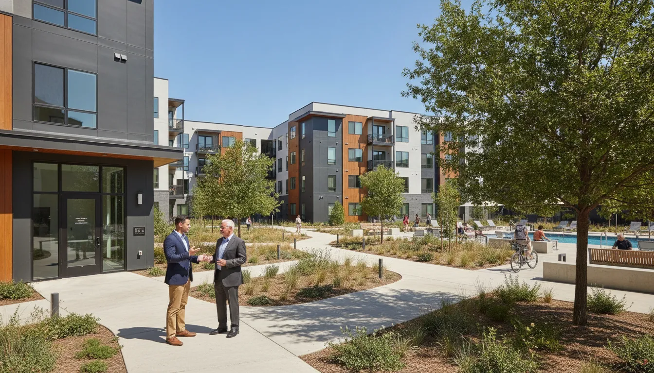 Professionally managed off-campus student housing community near a university