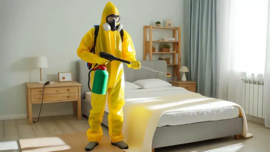 Professional bed bug treatment near me in a New York City bedroom
