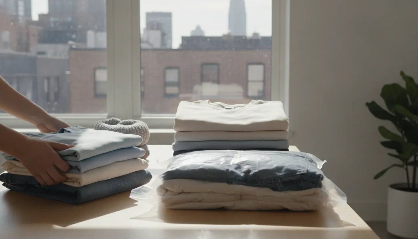 Clean clothes stored in sealed bins after bed bug laundry handling