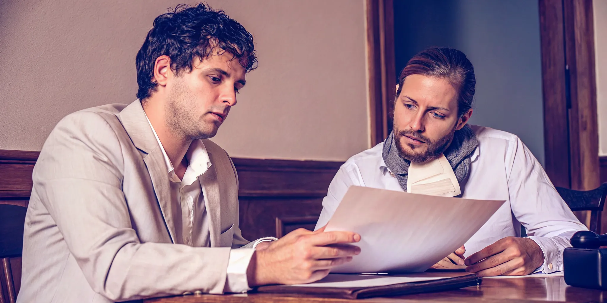 Plaintiff and attorney discussing fair pre settlement funding options