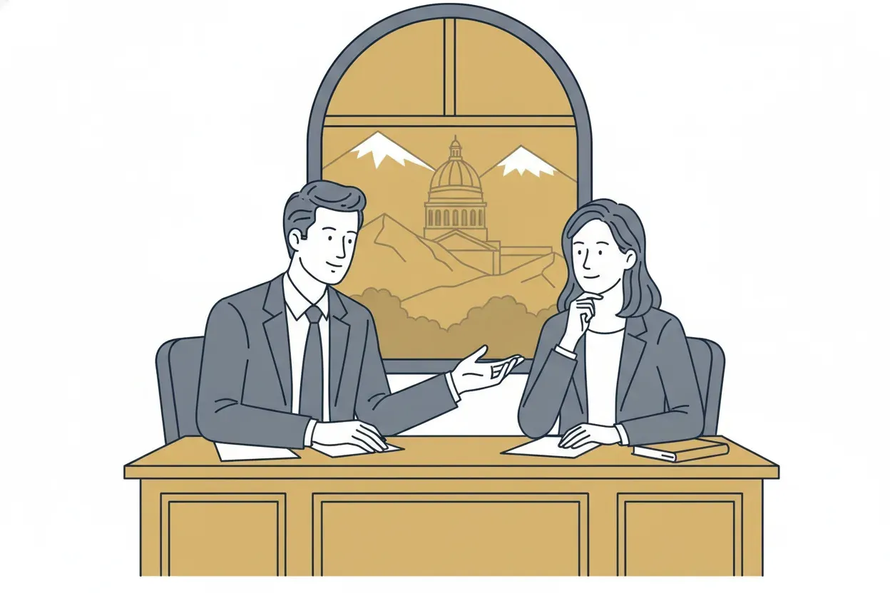 Montana plaintiff attorney and client reviewing litigation funding terms