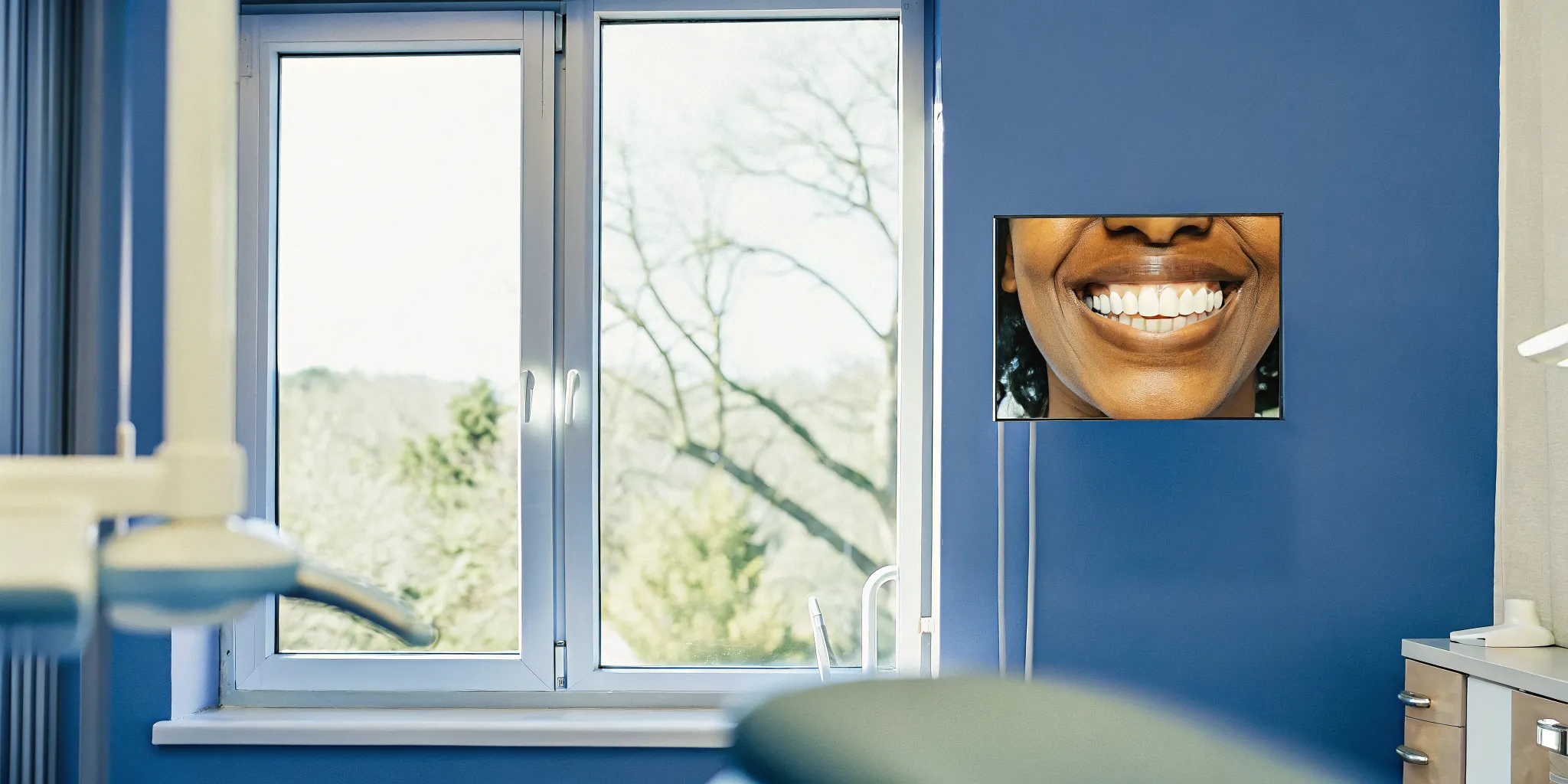 Natural-looking smile after cosmetic dental care