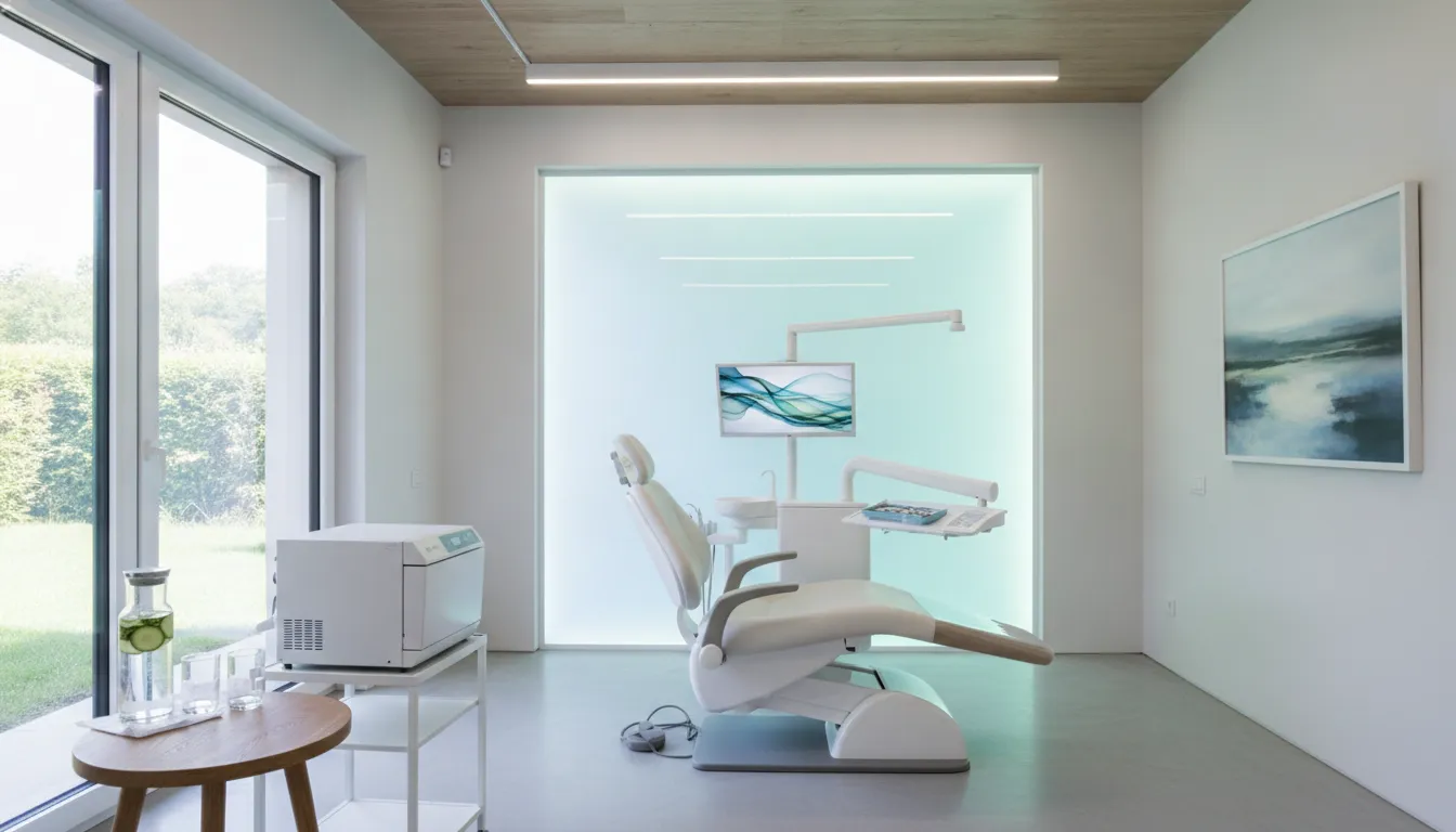 Treatment room prepared for a same-day dentist appointment in Lowell MA