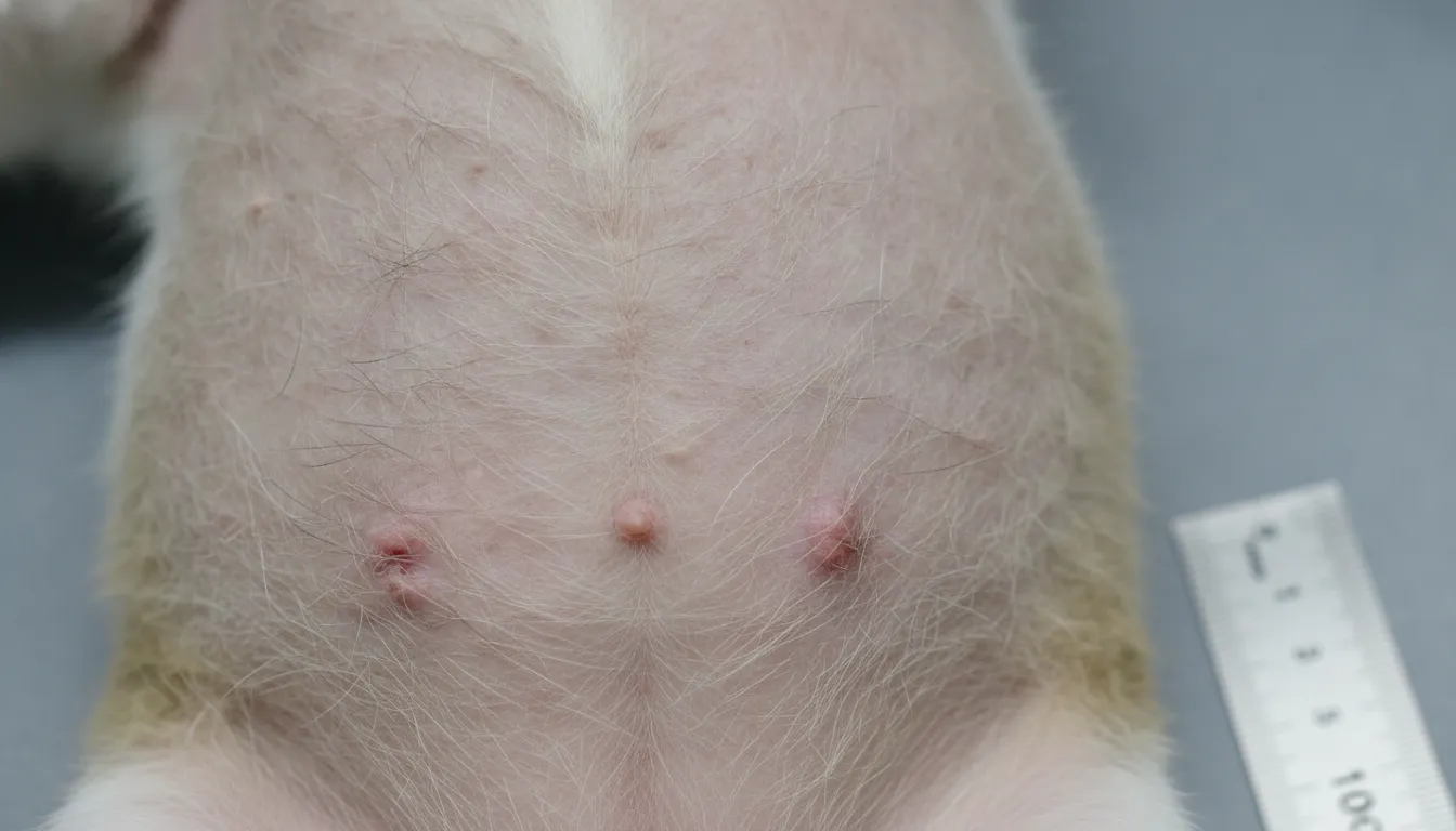 Cats overgrooming treatment often addresses visible skin irritation and hair loss on a cat's back