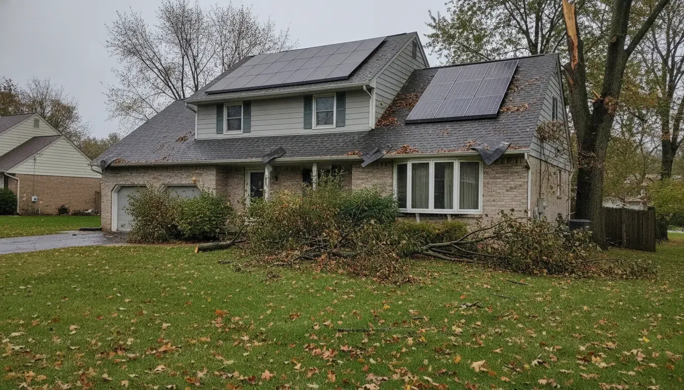 Solar Panels and Storm Damage: What to Do When Your Roof and Solar Are Both Damaged