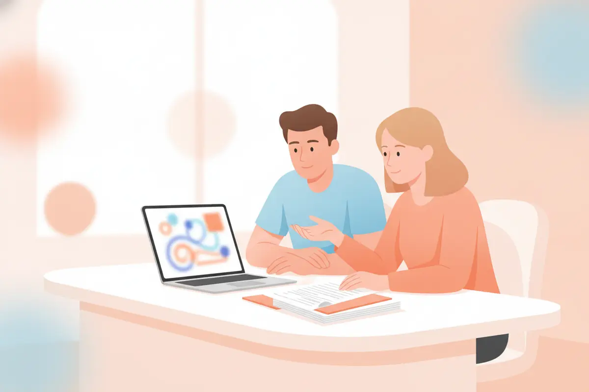 B2B marketing team reviewing survey content performance metrics