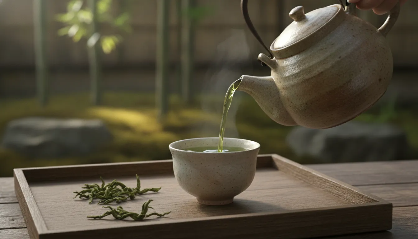 Brewing gyokuro and sencha with Japanese teaware