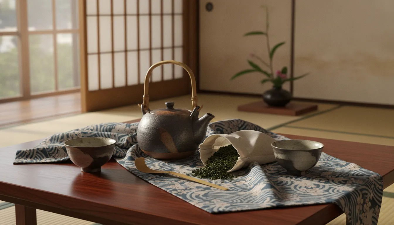 Japanese tea gifts arranged for a thoughtful tea ritual