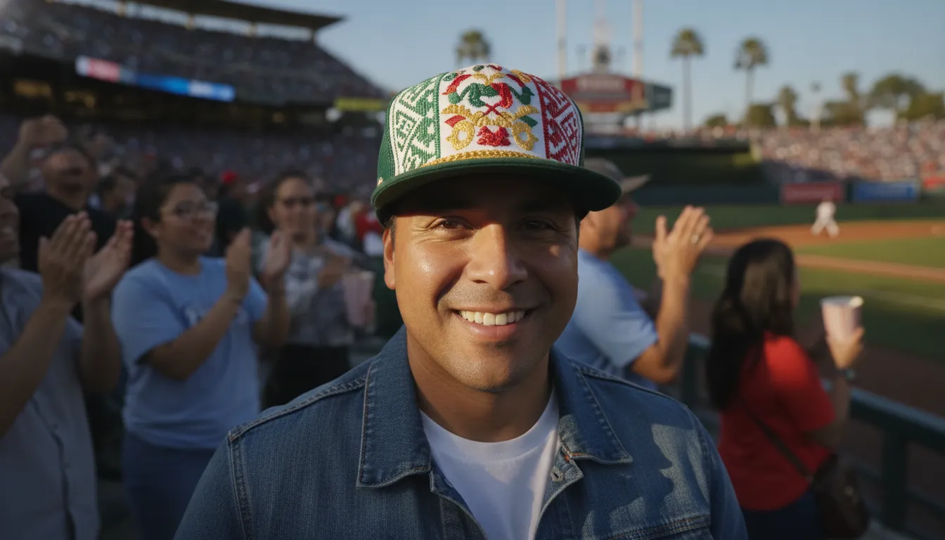 Mexican culture sports hat styling inspiration for California fans